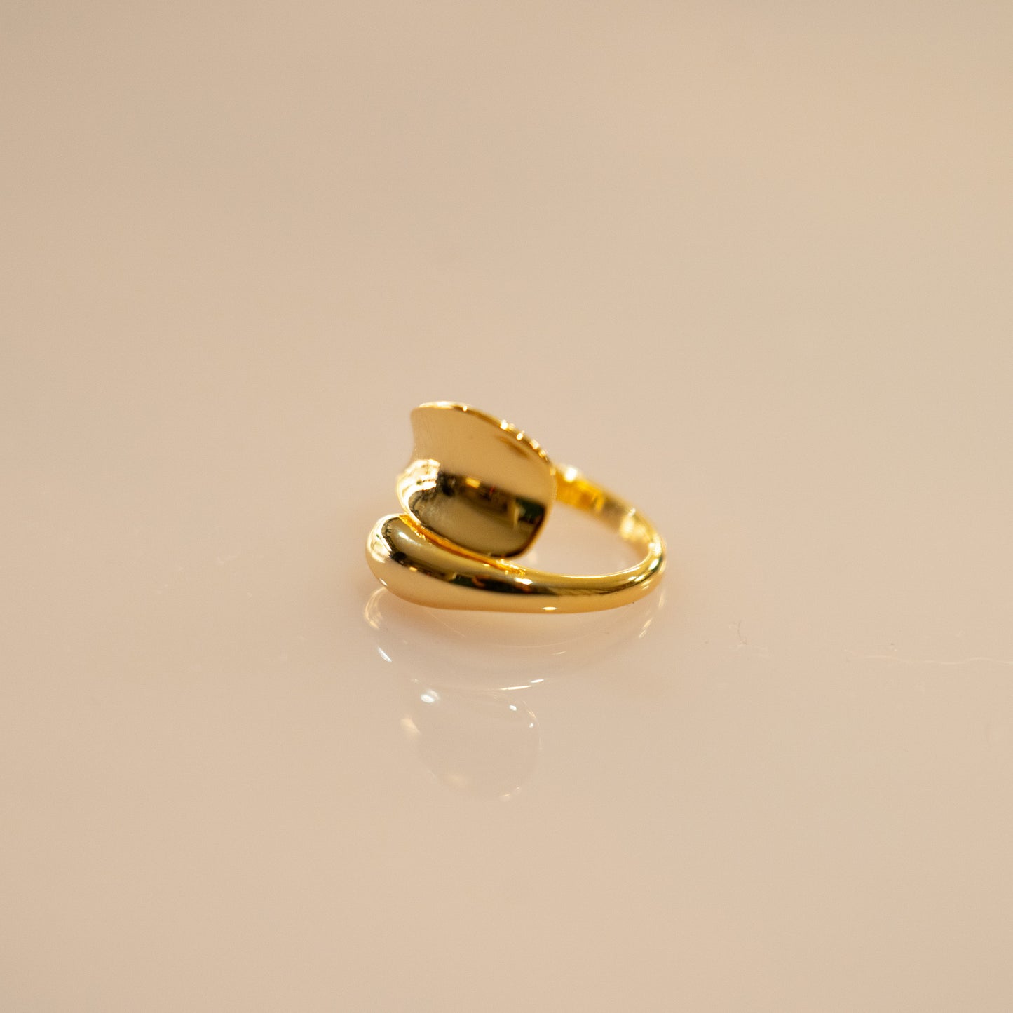 Unisex 18k Gold Vermeil Sculptural Wrap Ring