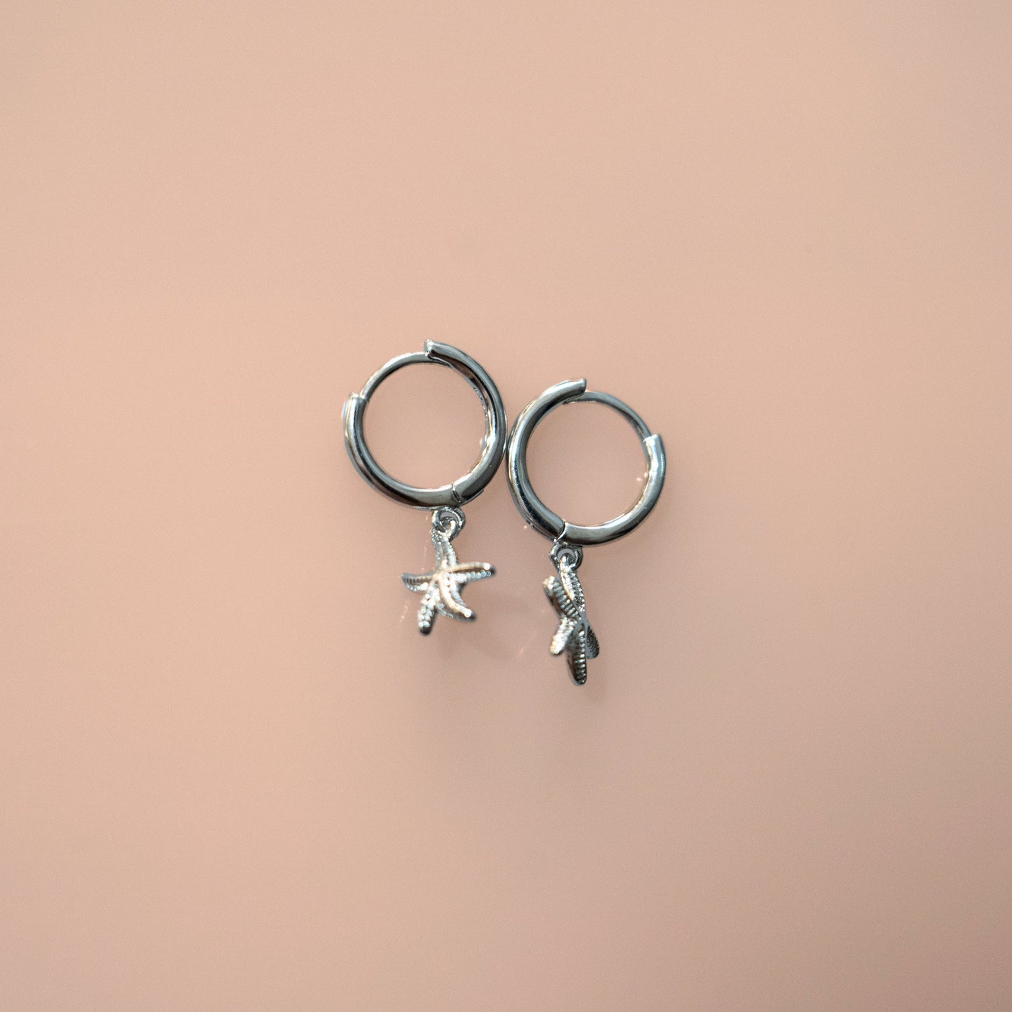 Starfish Huggie Hoop Earrings