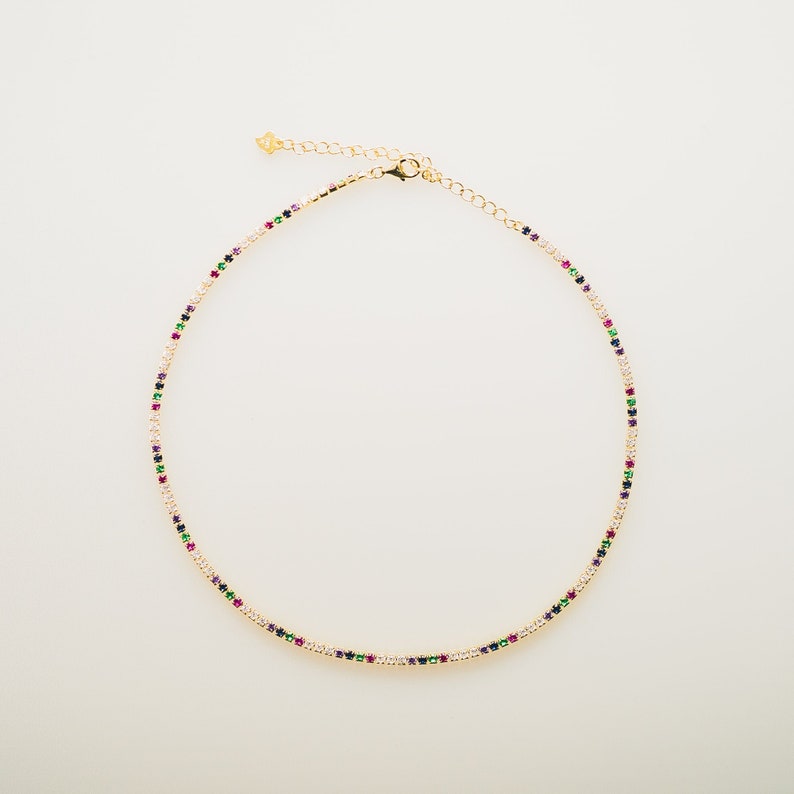 Rainbow Kitten Choker