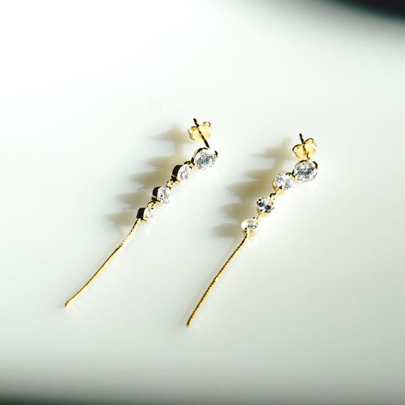 Elegant Diamond Cut Drop Earrings