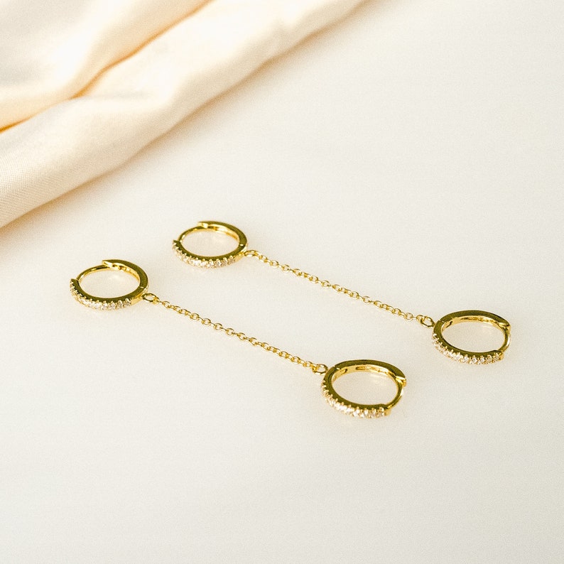 Handcuff Chain Hoop Earrings