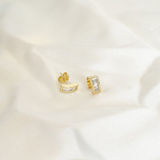 Helix Baguette Stud Earrings