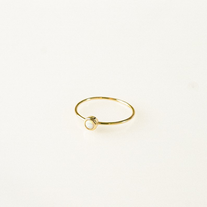 Dainty Opal Ring